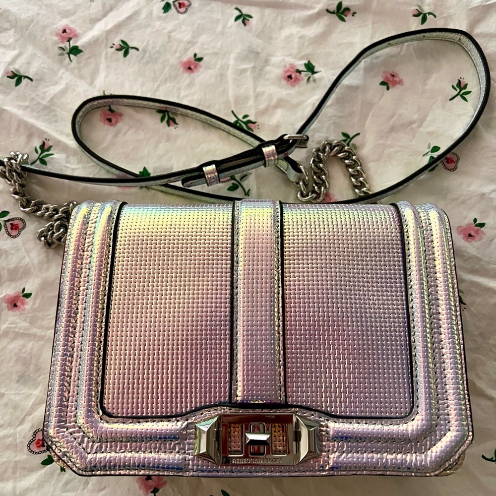 Iridescent Silver Women's Bag
